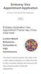 Mobile Screenshot of embassy-visa.com